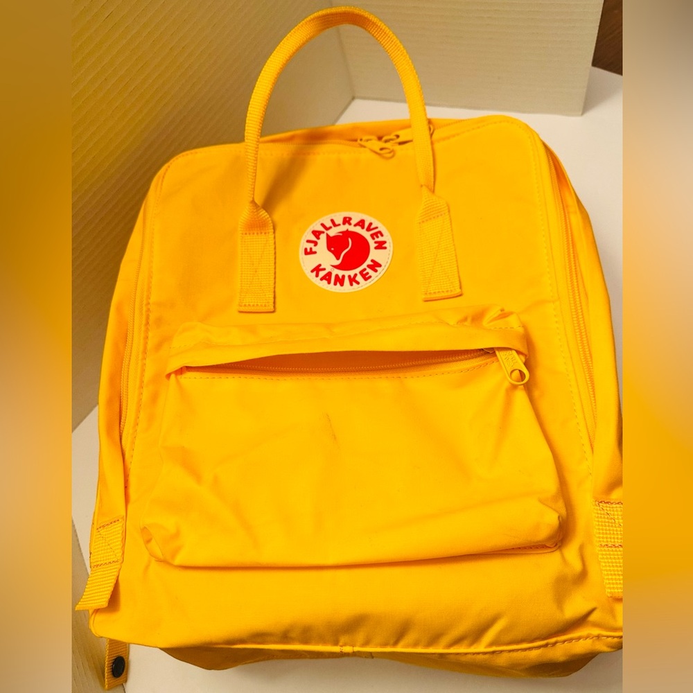 Fjallraven Kånken Bright Yellow Mini Backpack